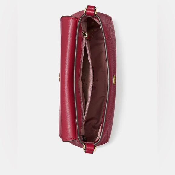 New! Kate Spade Red Monica Small Flap Crossbody NWT - Picture 3 of 3